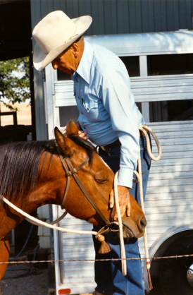 Tom at a clinic in Gustine, California, in 1994. 