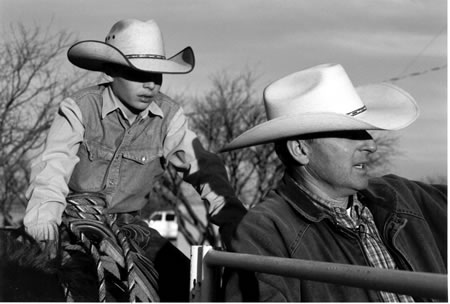 Luke and Bryan in Benson, Arizona, 1998.