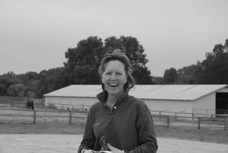 Melanie at Wildwood Farm. Photo by Nancy Jaffer.