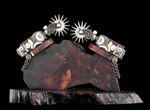 Because of the shorter “heel to horse” distance they provide, large-roweled spurs can actually be a gentler option than smaller alternatives. COURTESY NATIONAL COWBOY & WESTERN HERITAGE MUSEUM